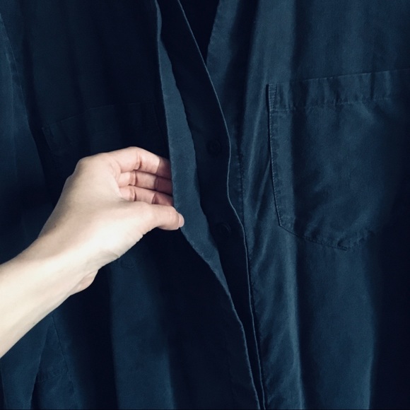 Cloth & Stone Long sleeve button up  charcoal gray - Picture 9 of 13